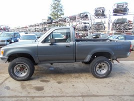 1994 TOYOTA PICKUP STANDARD CAB GRAY 4WD MT 2.4 Z19595
